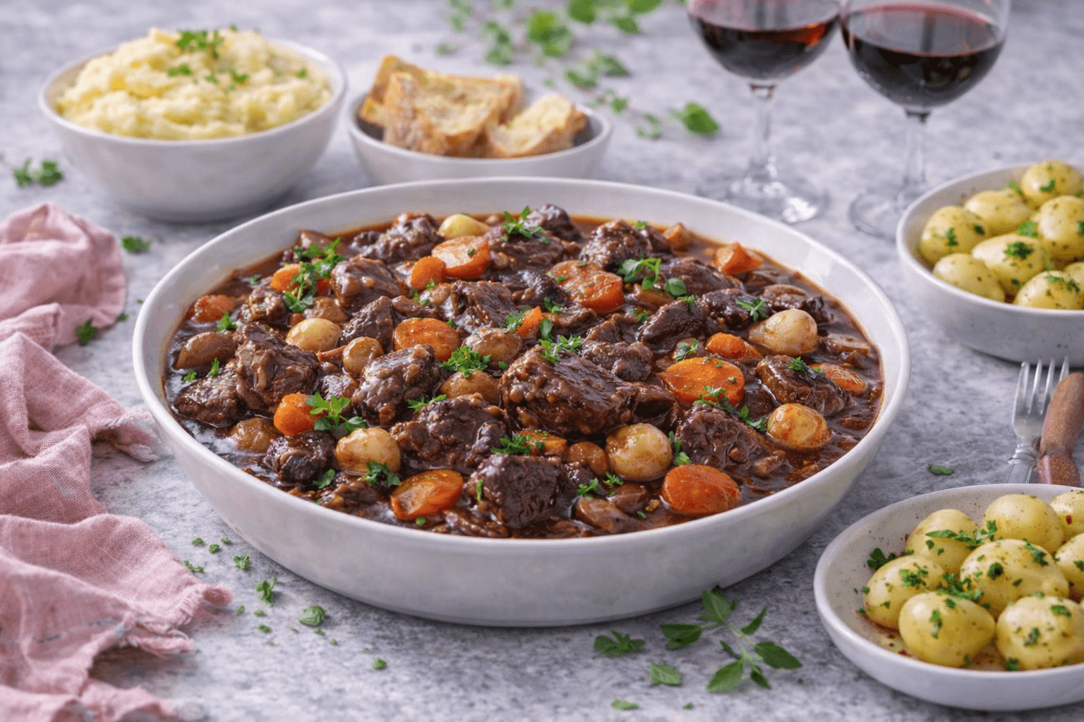 Bœuf bourguignon traditionnel