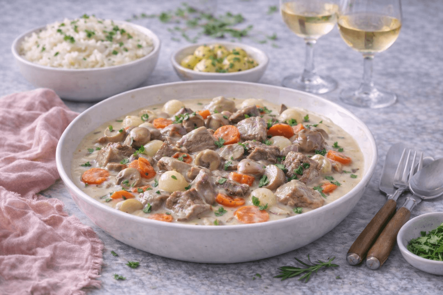 Blanquette de veau à l’ancienne